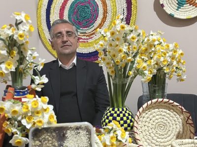 جذب گردشگران با عطر گل نرگس کازرون در هجدهمین نمایشگاه بین‌المللی گردشگری