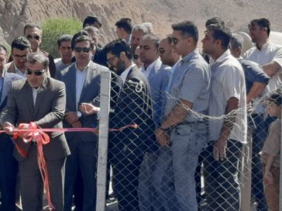 افتتاح طرح آبیاری نوین و کارخانه بسته‌بندی حبوبات در اقلید فارس