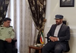 دیدار فرمانده انتظامی فارس با استاندار به مناسبت هفته دولت