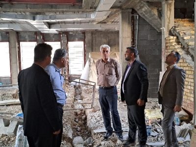 شتاب‌گیری ساخت تنها کتابخانه عمومی نورآباد ممسنی پس از دو سال تعطیلی