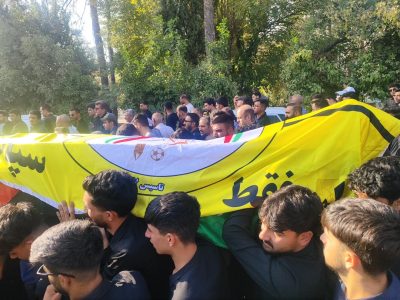 وداع هواداران فجر سپاسی با علی زارعی؛ کاپیتان سابق و عاشق زردپوشان