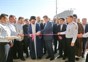 افتتاح سومین ایستگاه آتش‌نشانی شهر صدرا با حضور فرماندار شیراز