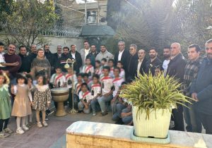 دیدار قهرمانان ورزش زورخانه‌ای با فرزندان خیریه «عطر یاس نبوی