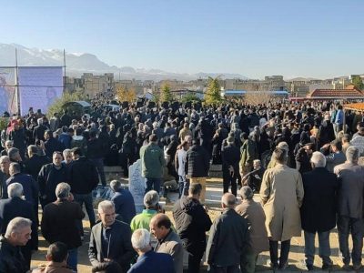 وداع مردم قشقایی با بانو فرنگیس بهادری