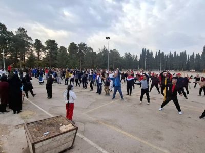 رونمایی از ایستگاه ورزش صبحگاهی قره‌آغاج در باغ جنت شیراز همزمان با میلاد حضرت زهرا(س)