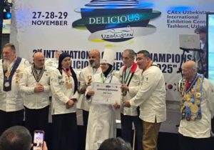 بانوی فسا سومین مقام جشنواره بین‌المللی «Delicious Uzbekistan 2025» را کسب کرد