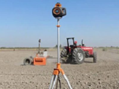 افزایش تولید محصولات کشاورزی با تسطیح لیزری در اراضی بیضا