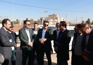 جابجایی موقت خط ۶۶ کیلوولت برای تسریع احداث پل روگذر جنوب کمربندی شیراز