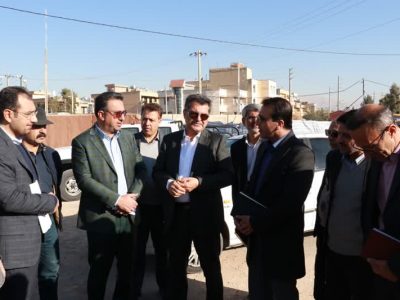 جابجایی موقت خط ۶۶ کیلوولت برای تسریع احداث پل روگذر جنوب کمربندی شیراز