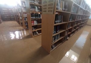 آسیب ۱۴۵ میلیارد ریالی کتابخانه میرزا نصیر جهرمی در سیل اخیر