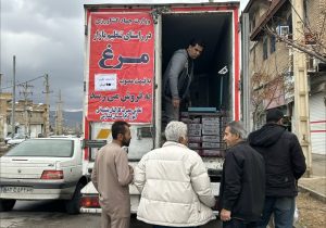توزیع سیار مرغ منجمد در مناطق کم‌برخوردار شیراز