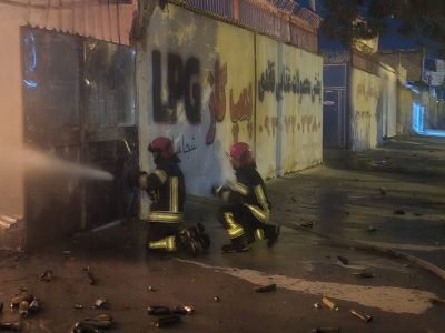 حریق در کارگاه شارژ سیلندرهای گاز در شیراز مهار شد