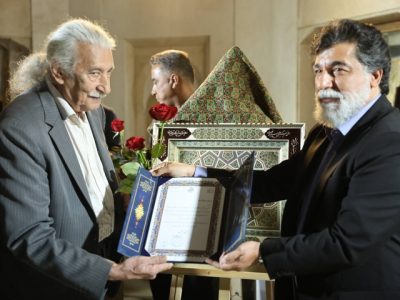 رونمایی از کتیبه نفیس خاتم‌کاری در ارگ کریم‌خان شیراز/ تجلیل از خاندان گلریز خاتمی