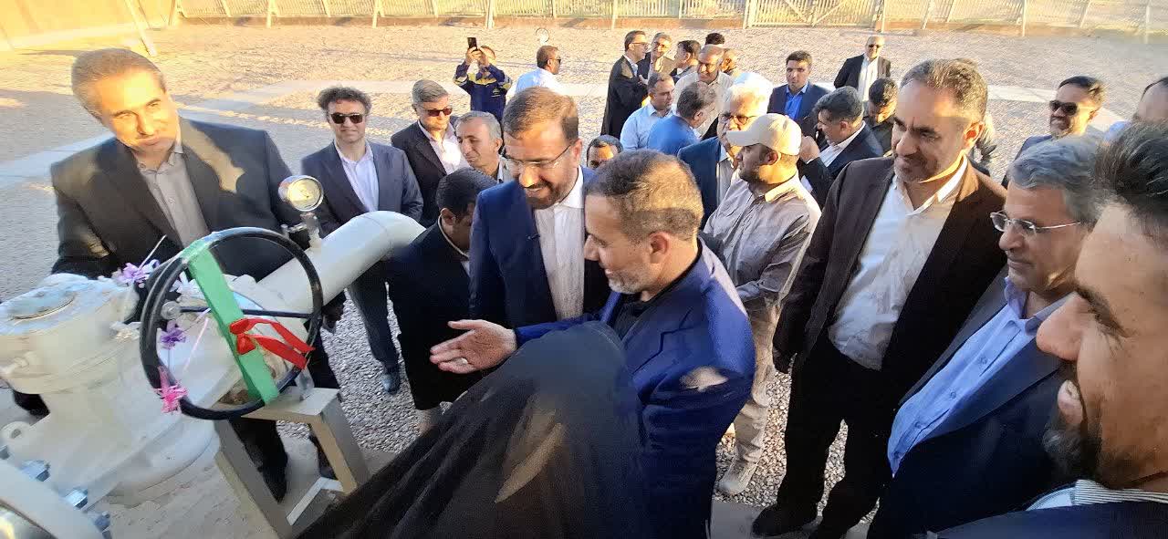 بهره‌برداری از خط انتقال گاز شهرک صنعتی سروستان ۲ با ظرفیت ۲.۴ میلیون مترمکعب در روز