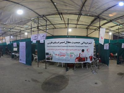 برپایی و پوشش درمانی ۲ درمانگاه هلال‌احمر فارس در کشور عراق با اعزام بیش از ۱۰۰ نیروی تخصصی