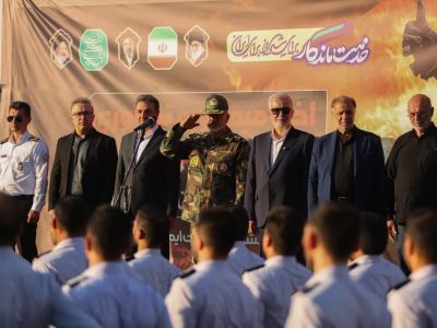 آغاز خدمت ۳۲۸ آتش‌نشان جدید شهرداری شیراز پس از دوره سخت تکاوری ارتش