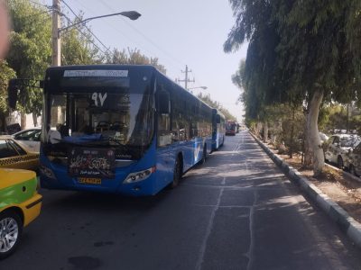 خدمت‌رسانی ناوگان اتوبوسرانی شیراز به نیم‌میلیون زائر در قم